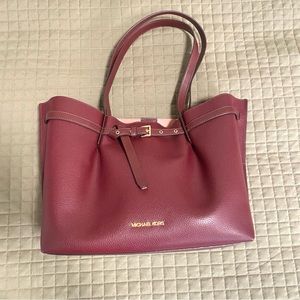 Michael Kors Dark Cherry Emilia Tote Bag
